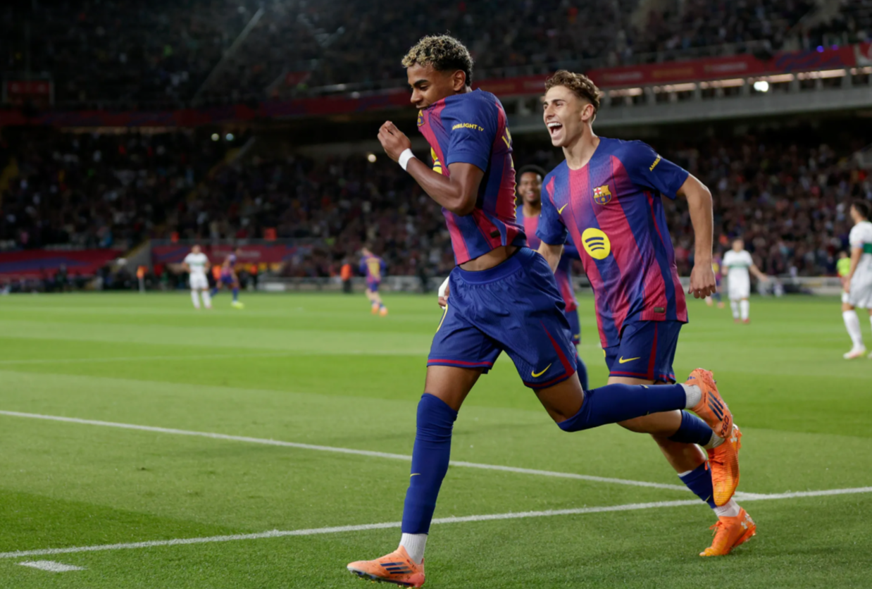 Јамал постигна супер-гол, Барса го надигра Елче