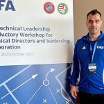 Ѓорги Христов дел од работилницата за техничко лидерство на ФИФА и УЕФА во Будимпешта
