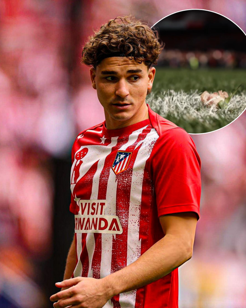 Julian Alvarez flower on Metropolitano