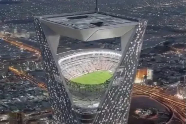 World Cup Saudi Arabia sky stadium
