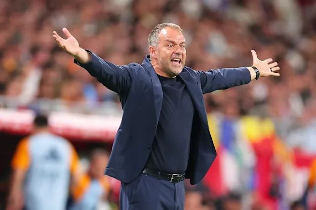Hansi Flick emotional reaction at Barcelona