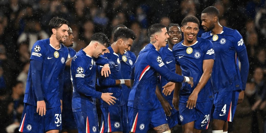 Chelsea team photo during the 5:1 Champions League win vs Ajax