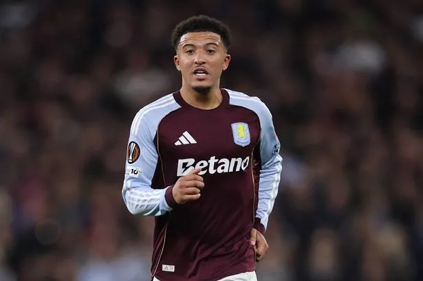 Jadon Sancho playing for Aston Villa

 