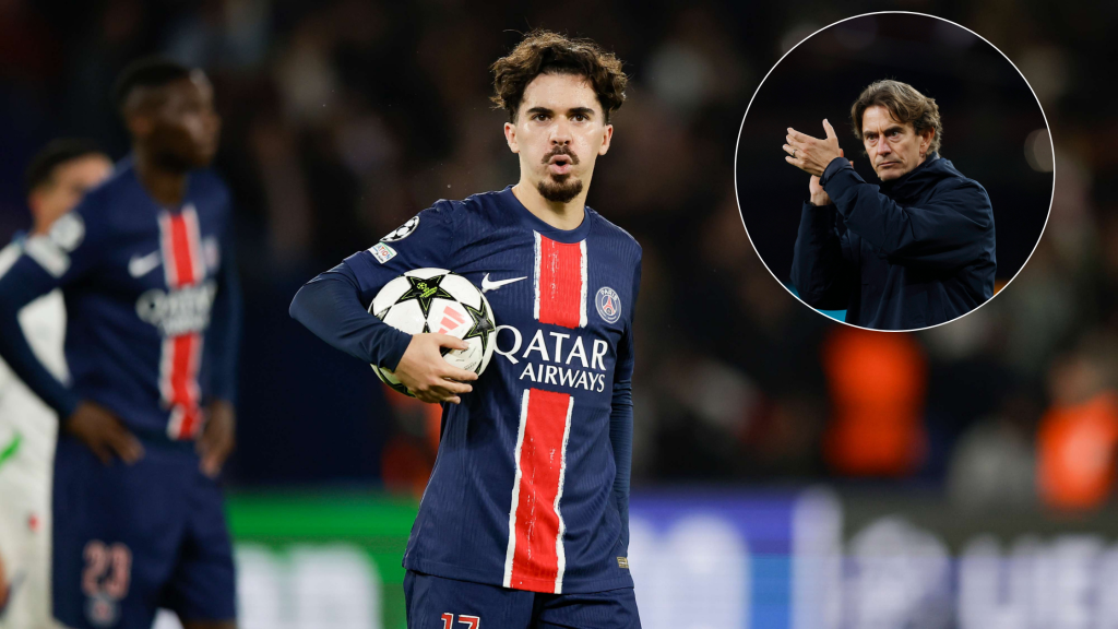 Thomas Frank praising Vitinha