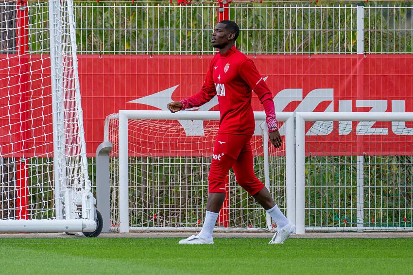 Paul Pogba in training for Monaco