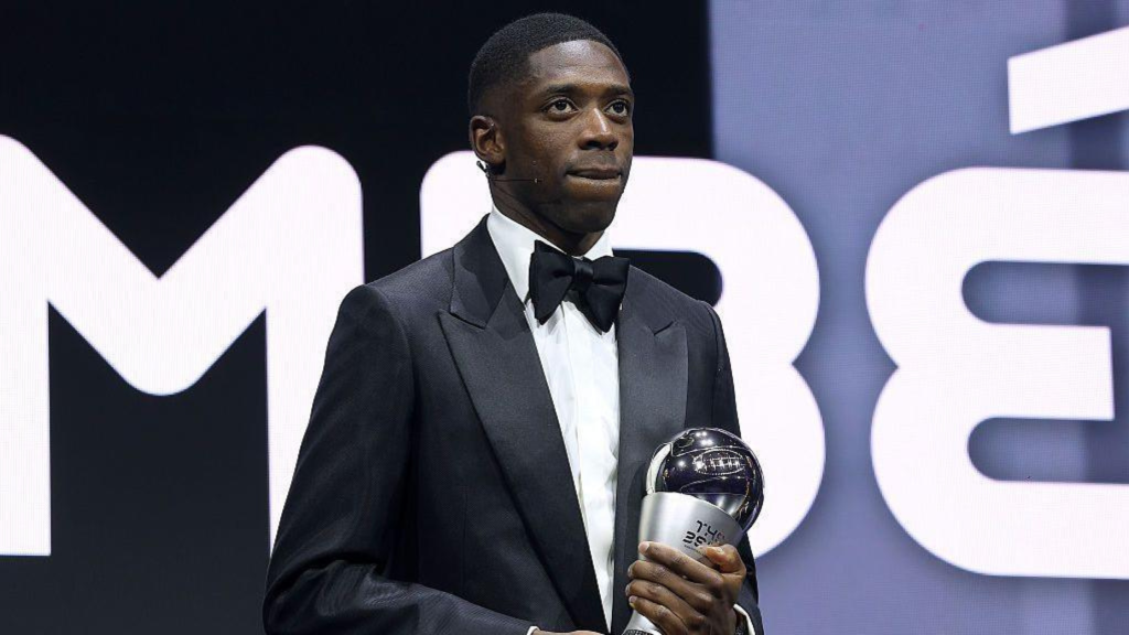 Ousmane Dembele wins FIFA THE BEST award