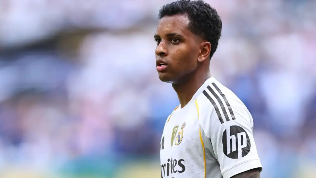 Rodrygo playing for Real Madrid
