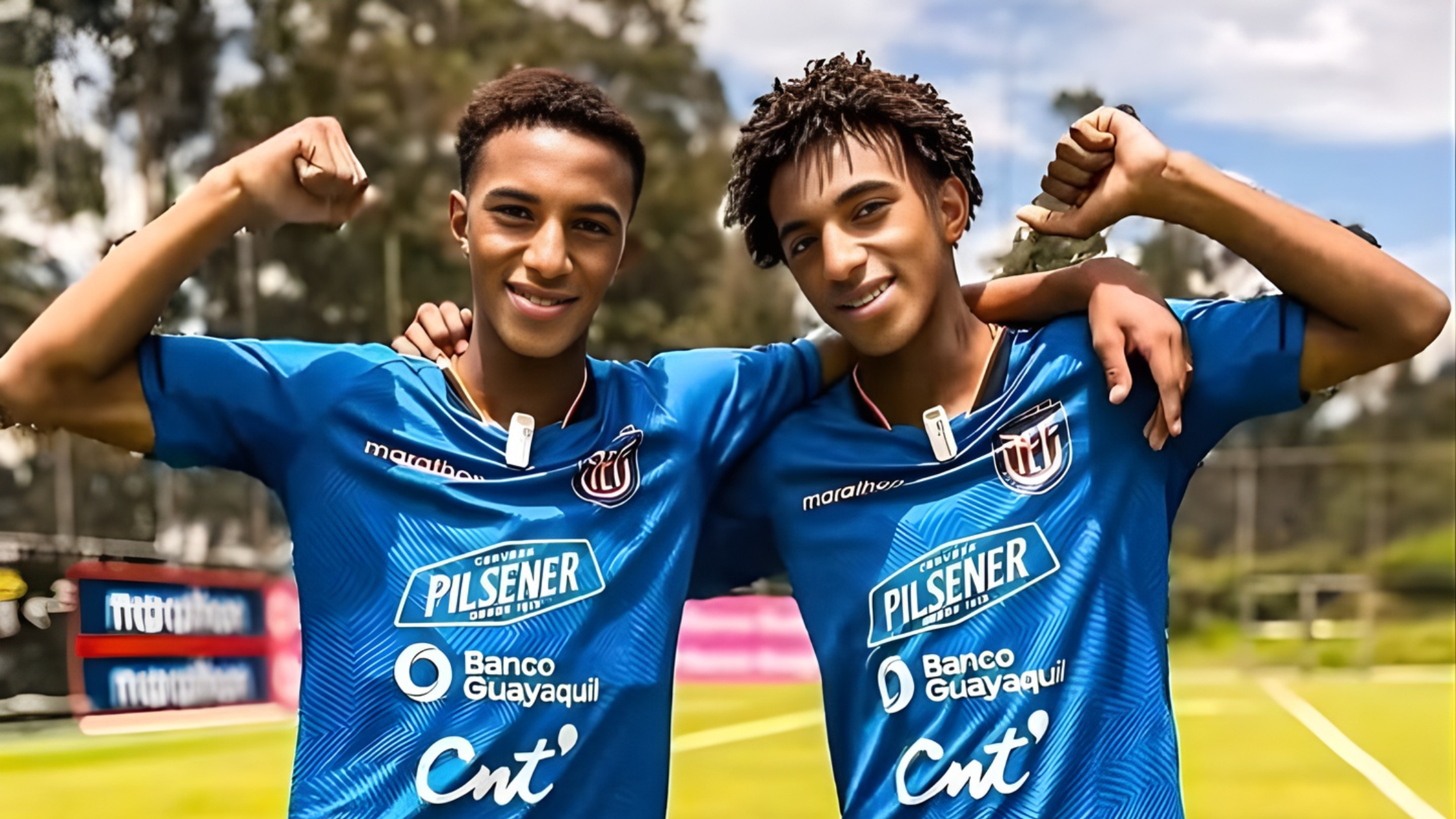 Frontview of the Quintero twins