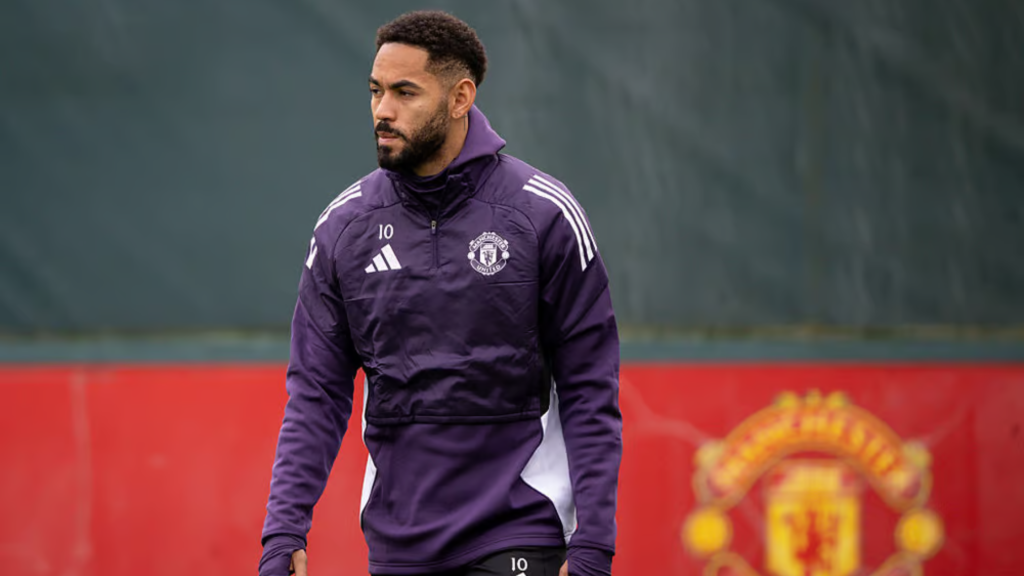 Matheus Cunha in training for Manchester United