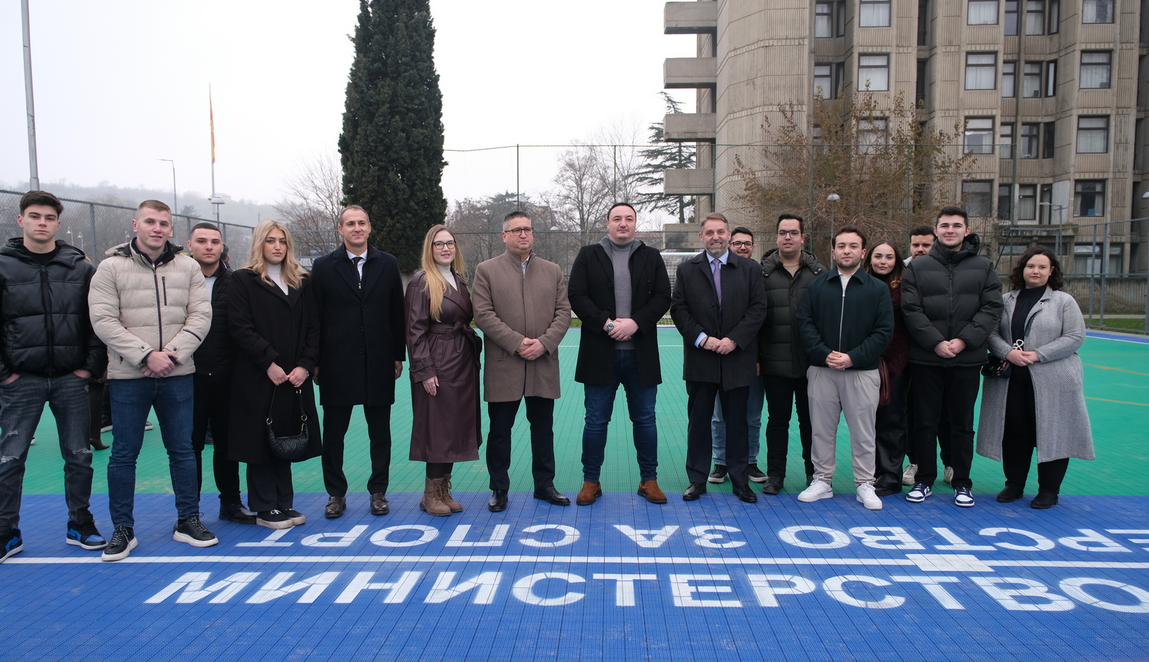 Министерот Ристовски го исполни ветувањето за студентите – Реконструирани спортските игралишта во СД „Гоце Делчев“ во Скопје