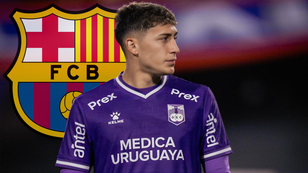 Патрисио Пасифико и логото на Барселона