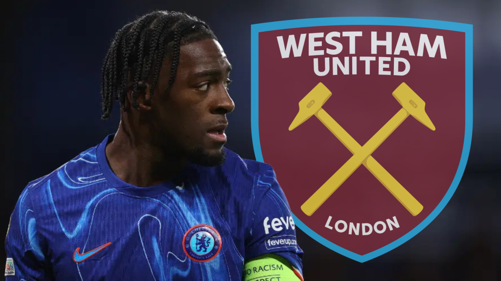 Играчот на Челси, Аксел Дисаси и логото на Вест Хем