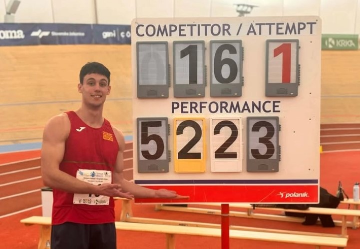 Огнен Стефановски со рекорд во седмобој во сала