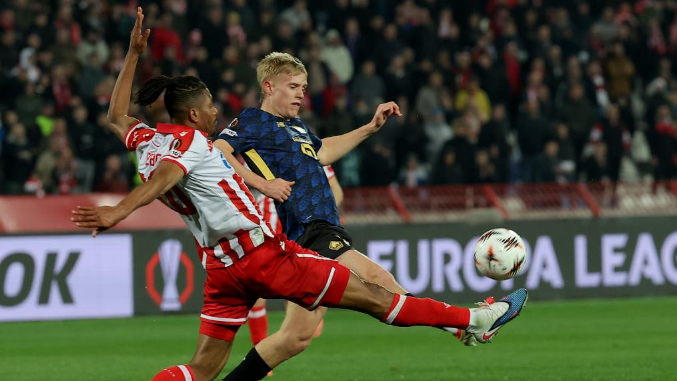 Дуел меѓу играч на Црвена Ѕвезда и играч на Лил