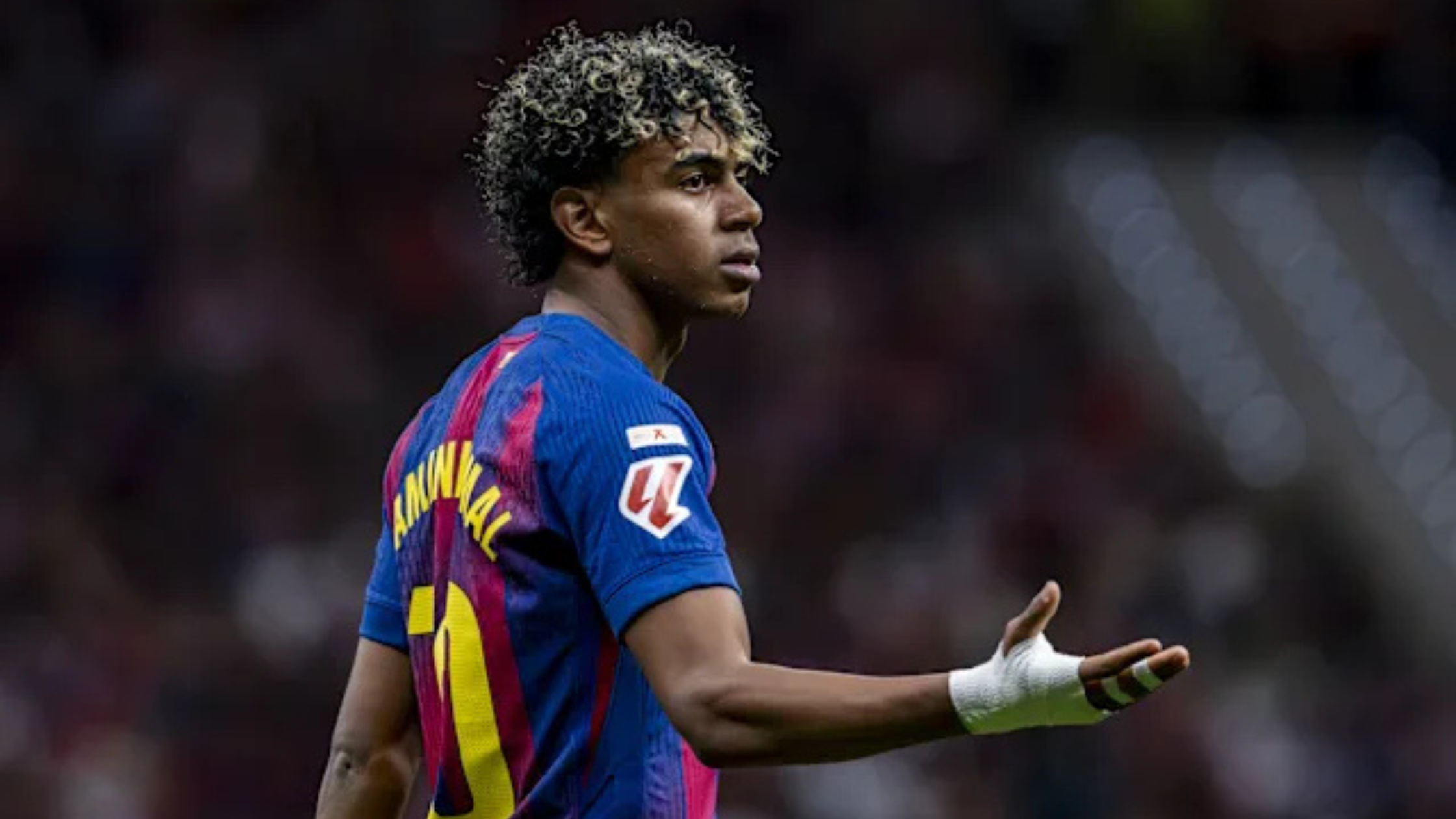 Ламин Јамал, вознемирен