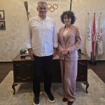 Работна средба во МОК со постојаната координаторка на Обединетите нации во Северна Македонија, Рита Колумбија