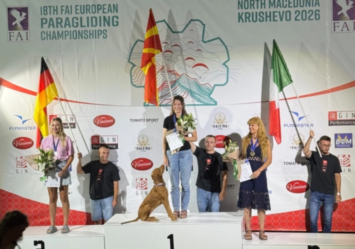 Македонија со европско сребро, Ана Бергер со злато – параглајдеристите испишаа историја во Крушево