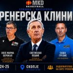 Врвни тренерски имиња на „кошаркарската клиника“ во Скопје